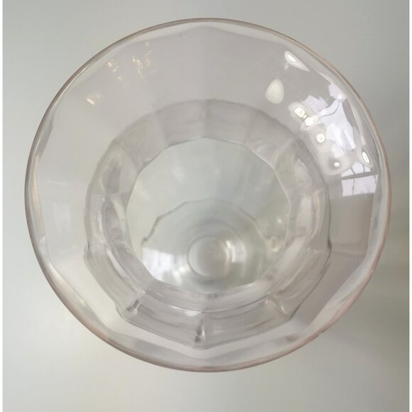 Panel Vase Vintage 1930's Tiffin Glass Pink Glass Footed Optic 9.5” - Picture 8 of 8